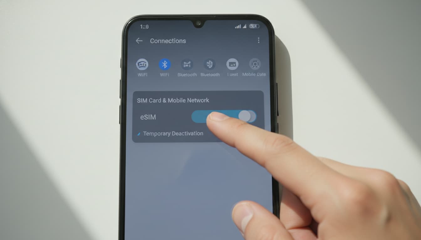 Comment désactiver une eSIM temporairement en 2026