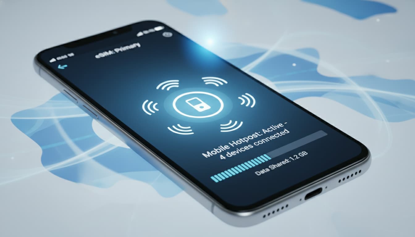 Comment utiliser une eSIM pour partager la connexion hotspot en 2026