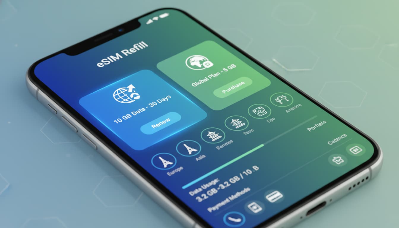 Comment recharger une eSIM données en 2026 facilement
