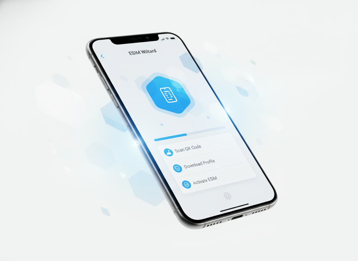 Installation eSIM sur smartphone